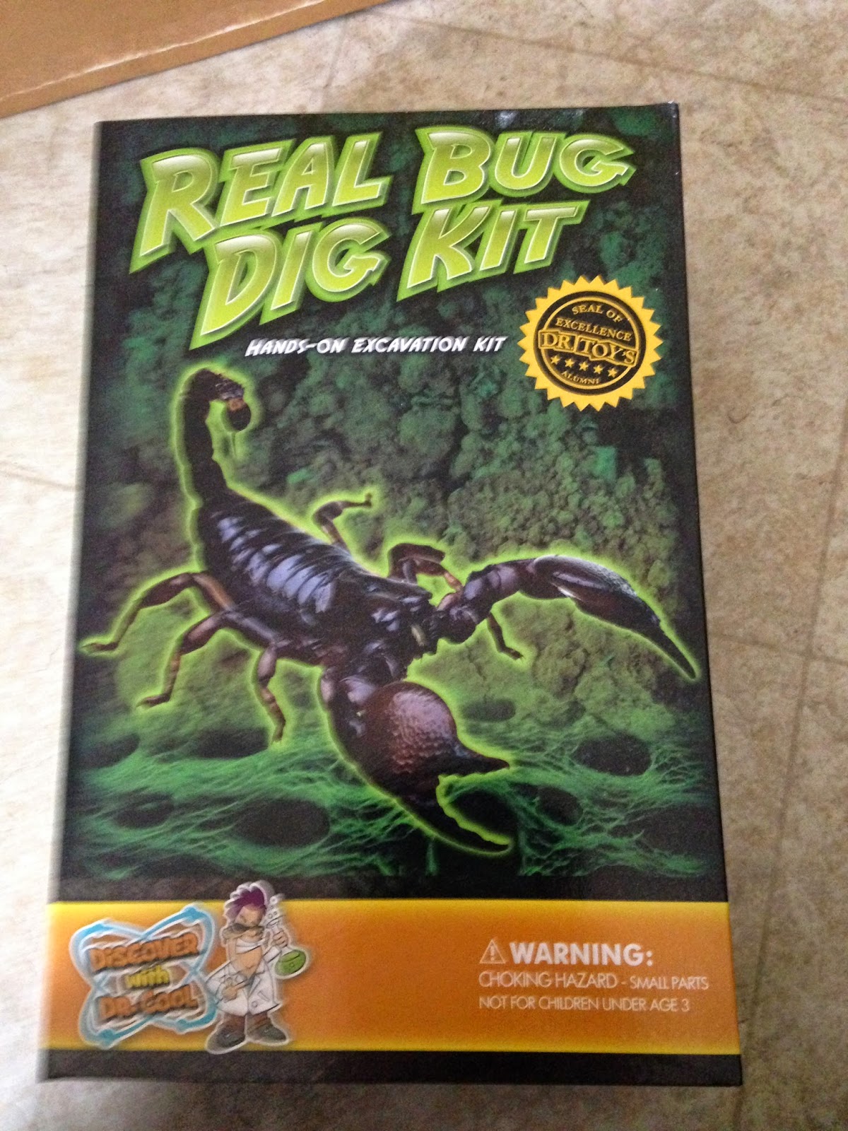 Outside the Box Dr. Cool's Insect Excavation Kit Review by Crafty and Kids